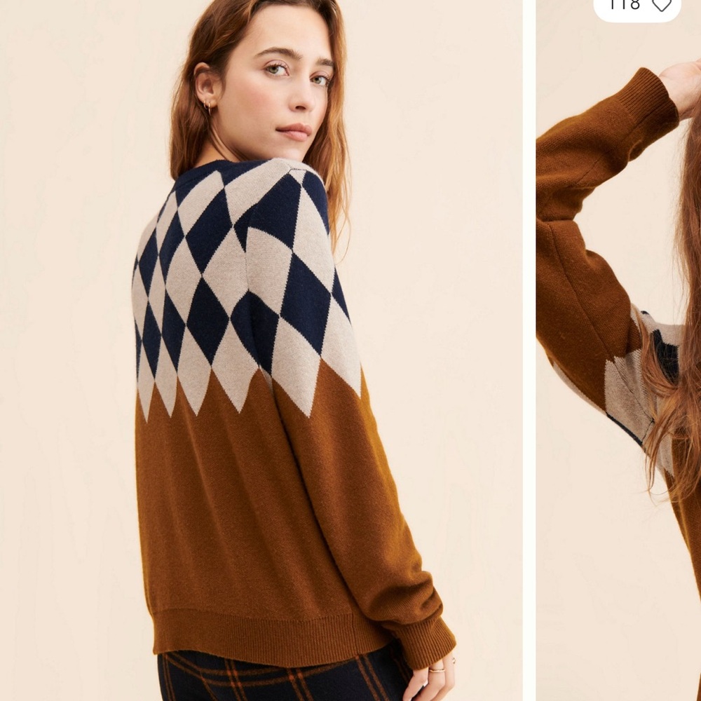 Kule Bryce argyle sweater